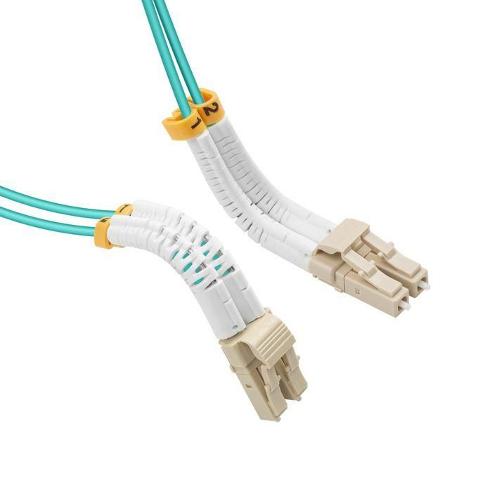 Lanview Cable de Fibra LC-LC Dúplex Flexible 0,5m OM3 LSZH 1