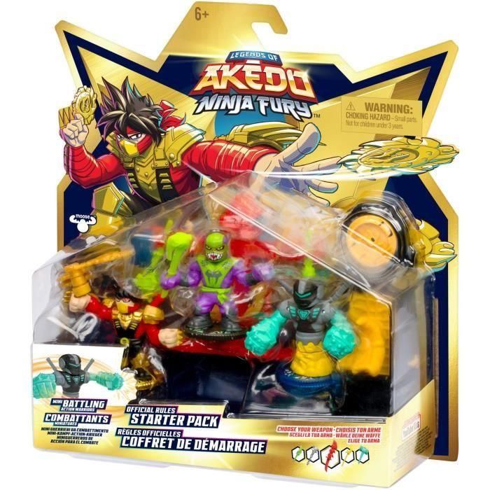 Starter Pack Ninja Fury - MOOSE TOYS - AKEDO - Set de inicio con figura y accesorios 3