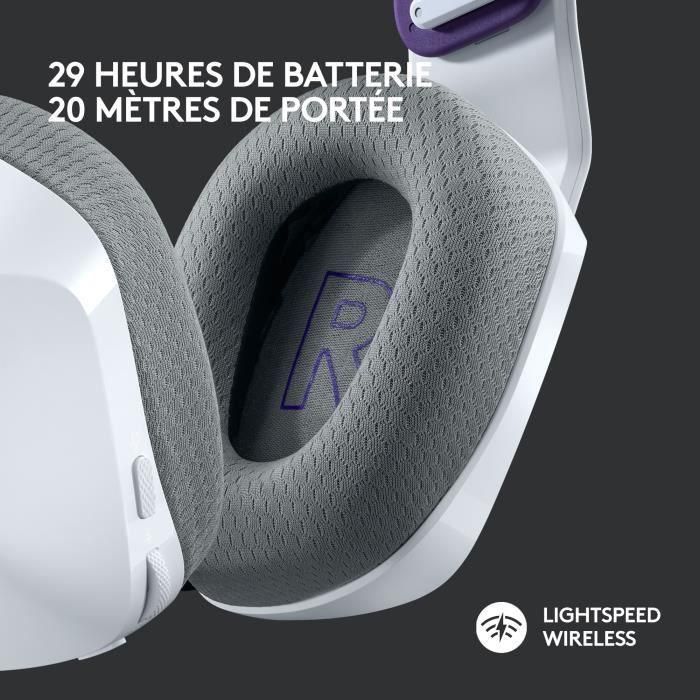 Logitech Auricular con Micrófono G733 LIGHTSPEED Inalámbrico, 29h Batería, RGB LIGHTSYNC 2