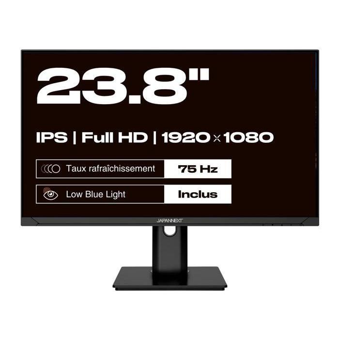 Pantalla para PC - JAPANNEXT - 23.8 FHD - IPS - 60Hz - Soporte ergonómico 1
