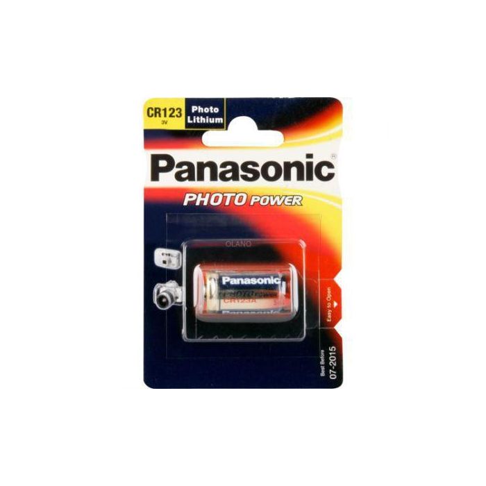 Panasonic CR123 A, 3V, 1400mAhLi-Ion, Photo Power
