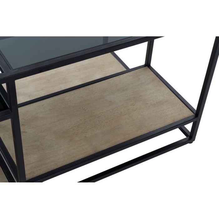 Mesa Centro Loft DKD Home Decor Negro Natural 60 x 50 x 120 cm 1