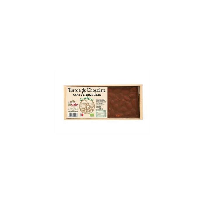 CHOCOLATES SOLE Turrón de Chocolate con Almendras 200g Eco