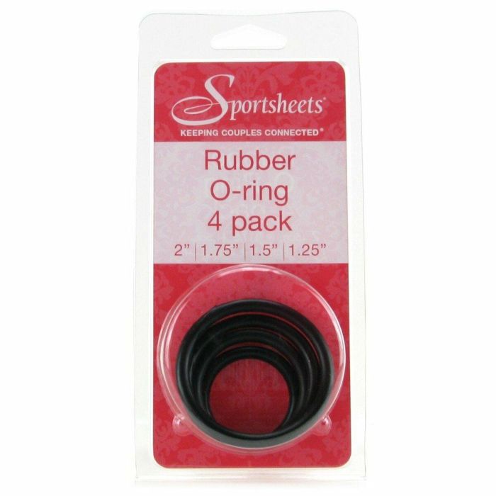 4 Anillos para Pene Sportsheets SS694-01 Negro 8 4 Anillos para Pene Sportsheets SS694-01 Negro 8