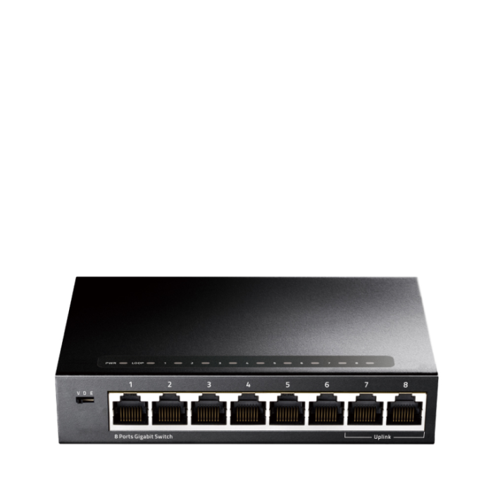 Cudy GS108 switch Gigabit Ethernet (10/100/1000) Negro Cudy GS108 switch Gigabit Ethernet (10/100/1000) Negro