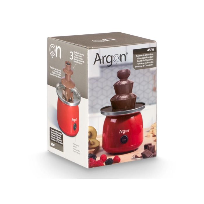 Fuente De Chocolate Roja 45W Argon 15X22CM (6 Unidades) 1 Fuente De Chocolate Roja 45W Argon 15X22CM (6 Unidades) 1