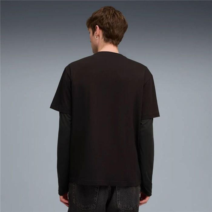 Camiseta de Manga Corta Hombre Puma Maximal Metallic Relaxed Tee Negro 9-10 Años 1