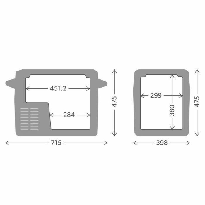 Dometic CFF45 Nevera Portátil Eléctrica Compresor 44L 12V/24V/230V Negro 5
