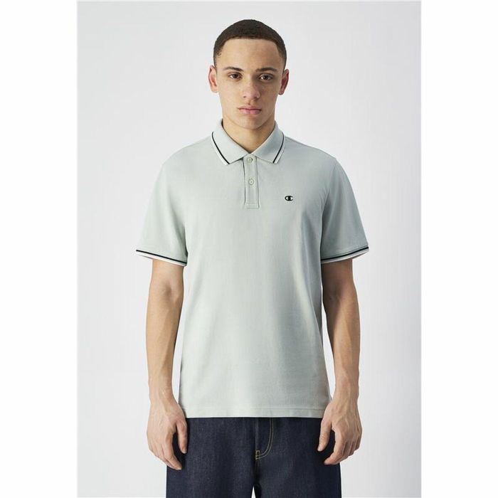 Polo de Manga Corta Hombre Champion Blanco 41 3