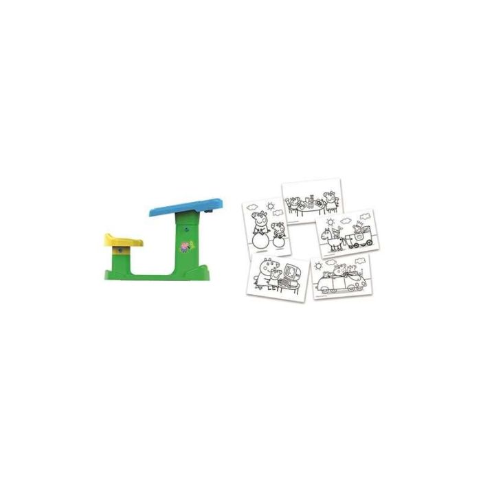 Pupitre con banco peppa pig 57x73x49 cm incluye 5 laminas 8 Pupitre con banco peppa pig 57x73x49 cm incluye 5 laminas 8