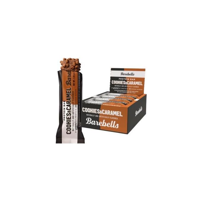 Barebells Barrita Proteica Cookies Caramelo Sin Azúcares Añadidos 12 Unidades x 55 g