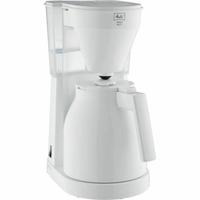 Melitta 1023-05 Cafetera Termo Olla con Control de una Mano, Tanque de Agua Transparente - Blanco