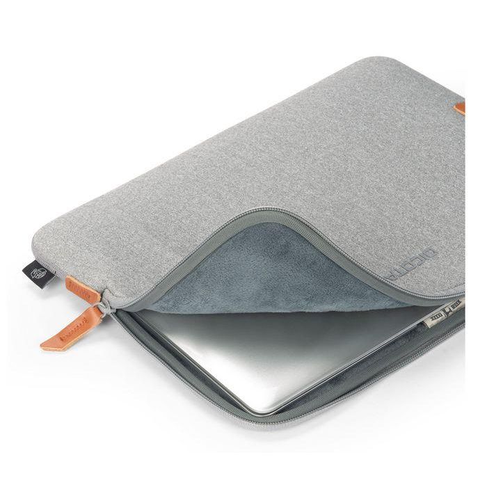Dicota Skin URBAN sleeve, Funda de Neopreno y Poliéster Reciclado, Gris, para MacBook 14" 1