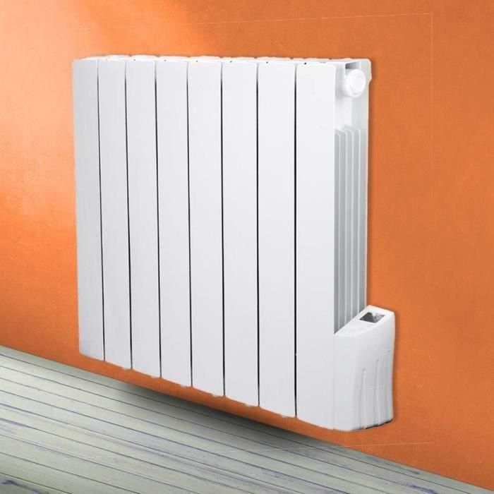 Radiador eléctrico de inercia de fluido - 1200W - WARM TECH - 230V - Hasta 50m3 - Blanco 3 Radiador eléctrico de inercia de fluido - 1200W - WARM TECH - 230V - Hasta 50m3 - Blanco 3