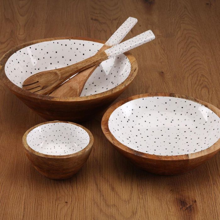 Bol Versa Speckle Madera de mango 13 x 7 x 13 cm 1 Bol Versa Speckle Madera de mango 13 x 7 x 13 cm 1