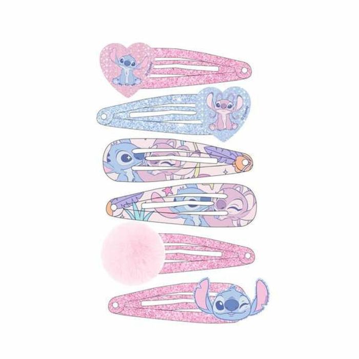 Cerdá Clips de Pelo Stitch - Set de 6 Piezas, Accesorios Infantiles, Azul 1 Cerdá Clips de Pelo Stitch - Set de 6 Piezas, Accesorios Infantiles, Azul 1