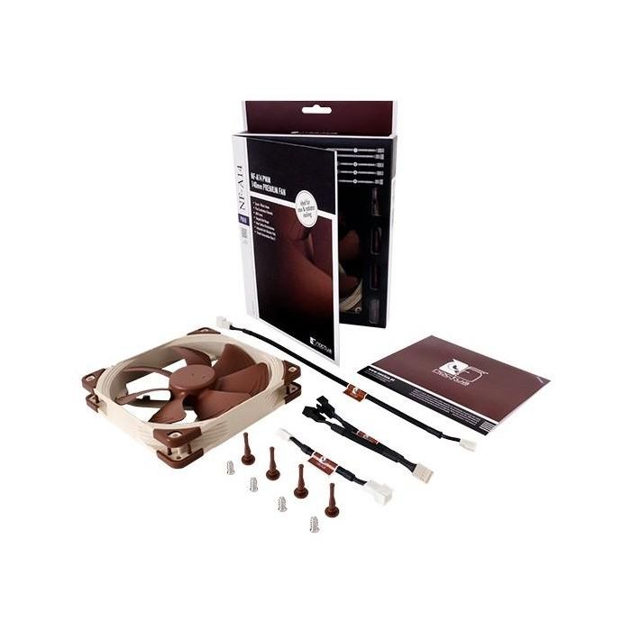 NOCTUA NF-A14 PWM Ventilador 14cm Marrón 300-1500RPM PWM para Carcasa de Ordenador 4
