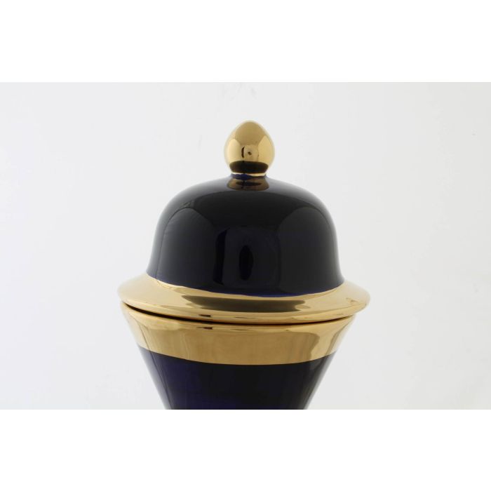 DKD Home Decor Jarrón Shabby Margot Porcelana Multicolor Azul 19 x 19 x 36 cm 3