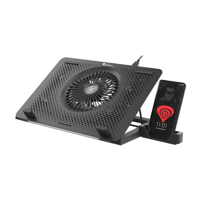 GENESIS Oxid 450 Almohadilla Refrigeradora para Portátil 15.6" 2400 RPM Negro con RGB 8