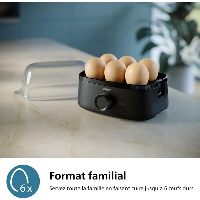 Philips HD9137/90 Cocedor de Huevos Eléctrico, 6 Huevos, 400 W 3