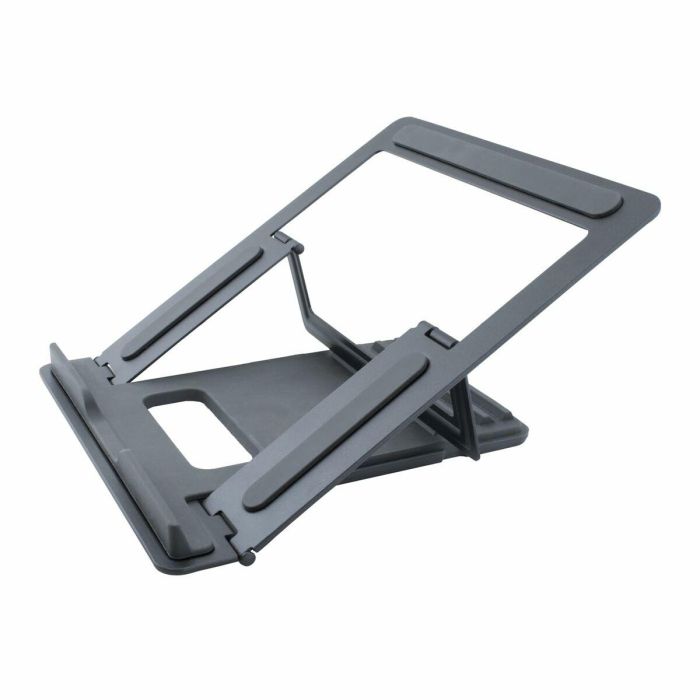 Coolbox Soporte Atril Portátil Hasta 17 Pulgadas, Aleación de Aluminio, Gris Espacial, 4 Posiciones Ajustables 4