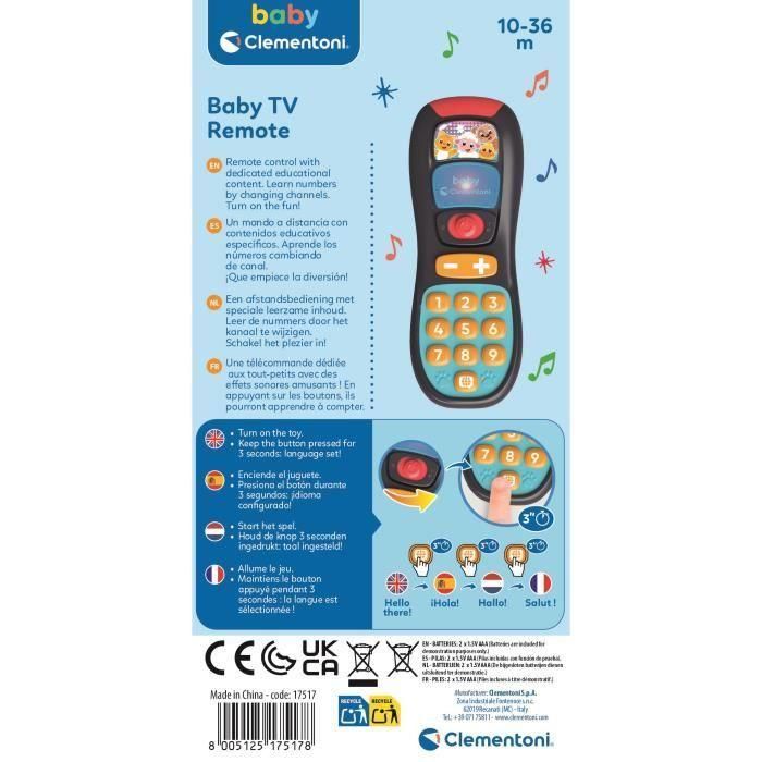 Clementoni CLE17517 Bebé parlante con control remoto 4 Clementoni CLE17517 Bebé parlante con control remoto 4