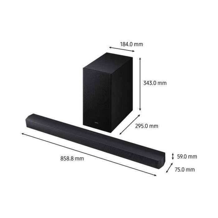 Samsung HW-B66CF/XE Barra de sonido 3.1 canales con Subwoofer inalámbrico 6.5'' HP Central Adaptive Sound Lite 5 Samsung HW-B66CF/XE Barra de sonido 3.1 canales con Subwoofer inalámbrico 6.5'' HP Central Adaptive Sound Lite 5