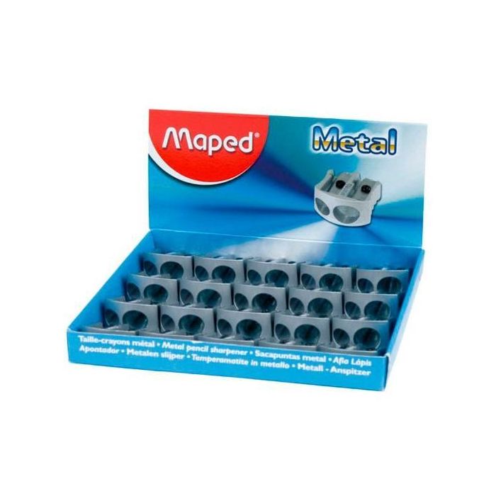 Maped Afilalápices Metálico Classic 2 Agujeros Plata Caja Expositora 20 Unidades Maped Afilalápices Metálico Classic 2 Agujeros Plata Caja Expositora 20 Unidades