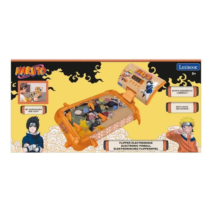 Lexibook Máquina de Pinball Electrónica de Mesa Naruto LEX3380743091976 con Sonidos, Luces y Pantalla de Puntuación 3 Lexibook Máquina de Pinball Electrónica de Mesa Naruto LEX3380743091976 con Sonidos, Luces y Pantalla de Puntuación 3