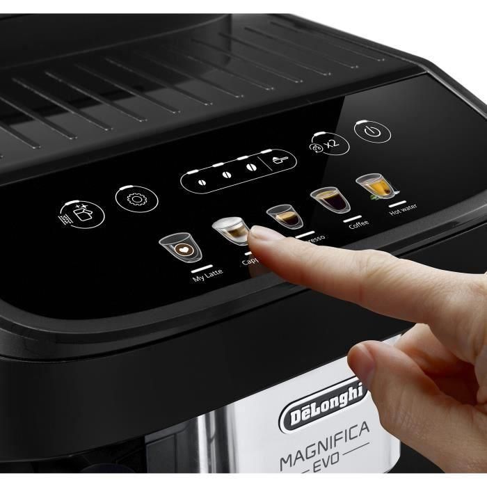 De'Longhi Magnifica Evo, Cafetera espresso con molinillo, tecnología de bebidas lácteas, ECAM290.61.B, Negro 3 De'Longhi Magnifica Evo, Cafetera espresso con molinillo, tecnología de bebidas lácteas, ECAM290.61.B, Negro 3