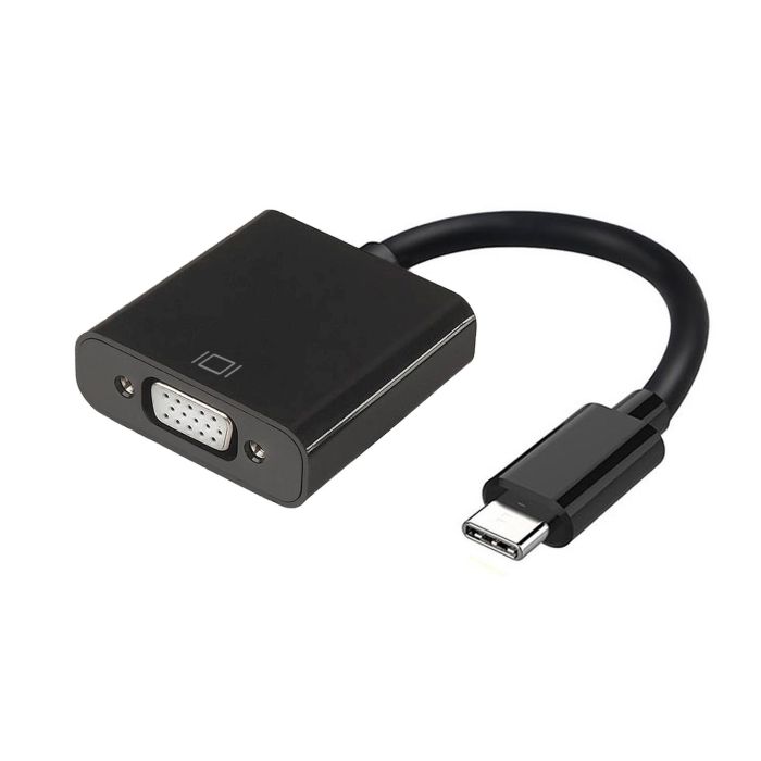 Aisens Conversor USB-C a VGA USB-C-M - Hdb15-H Negro 15 cm