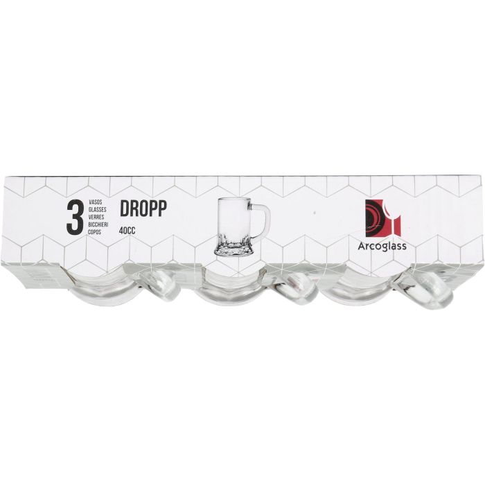 La Mediterranea Set de 3 Jarritas con Asa Dropp 40 cc, Ø 3.6 x 6.5 cm, 86 g cada una (36 Cajas) 4