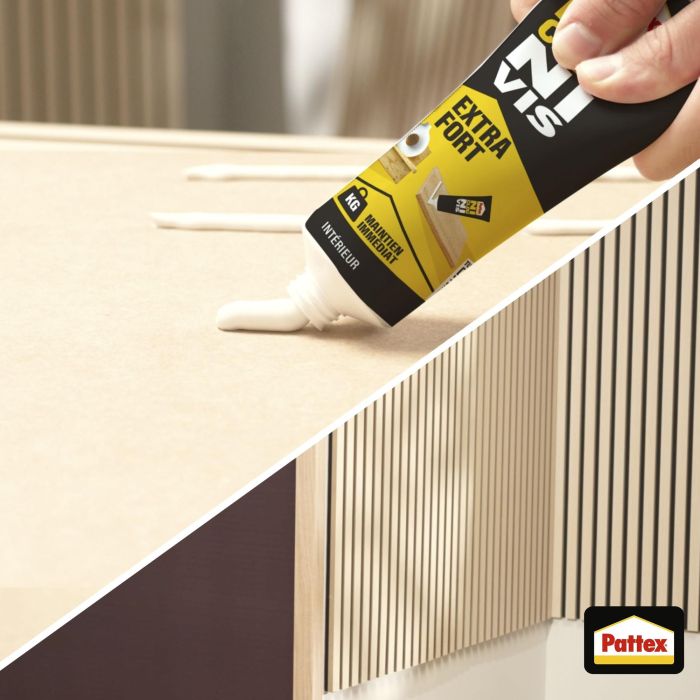 Pattex Pegamento Ni Clavo Ni Tornillo 52g - Adhesivo Fijación Fuerte Sin Taladros para Múltiples Superficies: Madera, Hormigón, Ladrillo, Yeso 2 Pattex Pegamento Ni Clavo Ni Tornillo 52g - Adhesivo Fijación Fuerte Sin Taladros para Múltiples Superficies: Madera, Hormigón, Ladrillo, Yeso 2