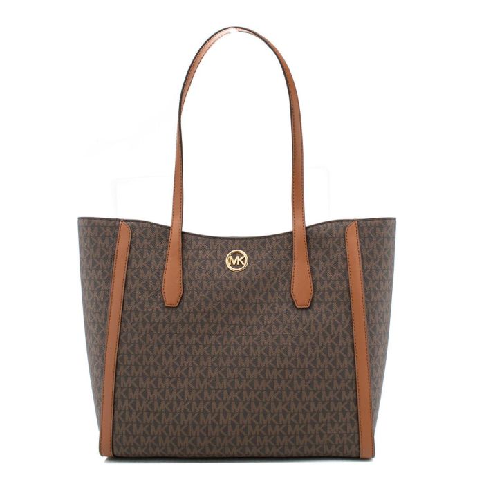 Bolso de Hombro Michael Kors Leida Marrón 34 x 29 x 12 cm 0 Bolso de Hombro Michael Kors Leida Marrón 34 x 29 x 12 cm 0