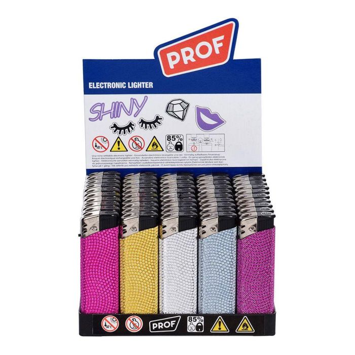 Prof Encendedor Electrónico Shiny Colores Surtidos 2