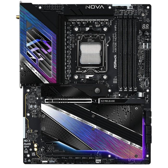 ASROCK X870E Nova WiFi (AM5) (D) Placa base AMD Zócalo AM5, Ryzen 7000/8000/9000, DDR5, Wi-Fi 7, ATX 2 ASROCK X870E Nova WiFi (AM5) (D) Placa base AMD Zócalo AM5, Ryzen 7000/8000/9000, DDR5, Wi-Fi 7, ATX 2