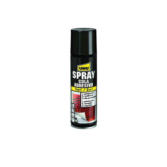 Uhu Spray Adhesivo 3 en 1 Permanente Universal para Poliestireno Extruido y Superficies Grandes 200 ml