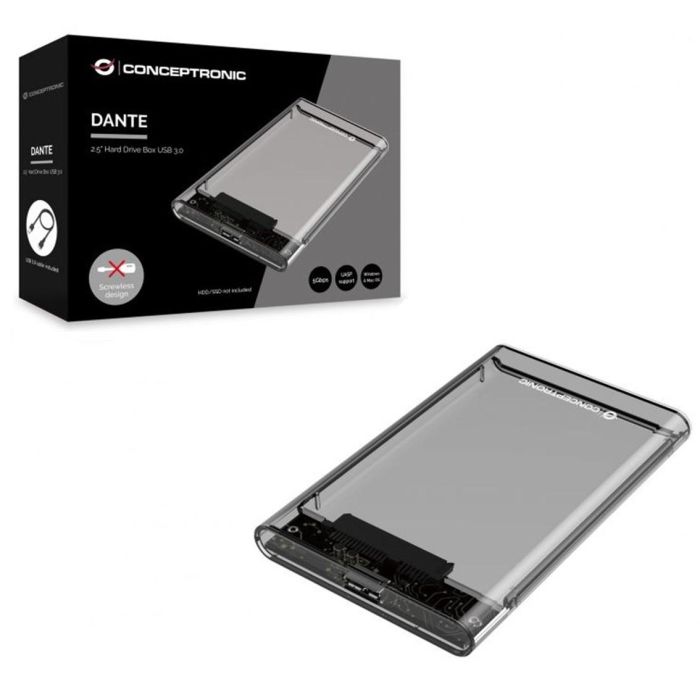Conceptronic Caja Externa USB 3.0 SATA para HDD/SSD 2.5", Fácil Montaje, UASP, 5 Gb/s, Plug & Play 2 Conceptronic Caja Externa USB 3.0 SATA para HDD/SSD 2.5", Fácil Montaje, UASP, 5 Gb/s, Plug & Play 2