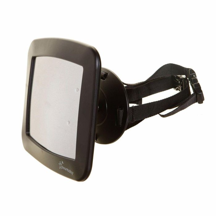 Dreambaby DRE9312742402631 Espejo retrovisor regulable para asiento trasero, rectangular, grande, 20x24 cm, Negro 0 Dreambaby DRE9312742402631 Espejo retrovisor regulable para asiento trasero, rectangular, grande, 20x24 cm, Negro 0
