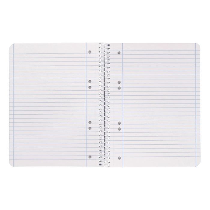 Cuaderno Espiral Liderpapel A5 Micro Serie Azul Tapa Blanda 80H 75 gr Horizontal 6 Taladros Azul 10