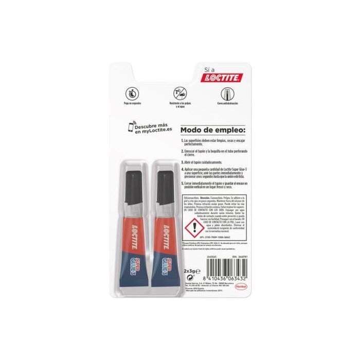 Loctite Superglue-3 Original Duo 2X3 Bl 3Gr+3Gr Loctite 2640781 1