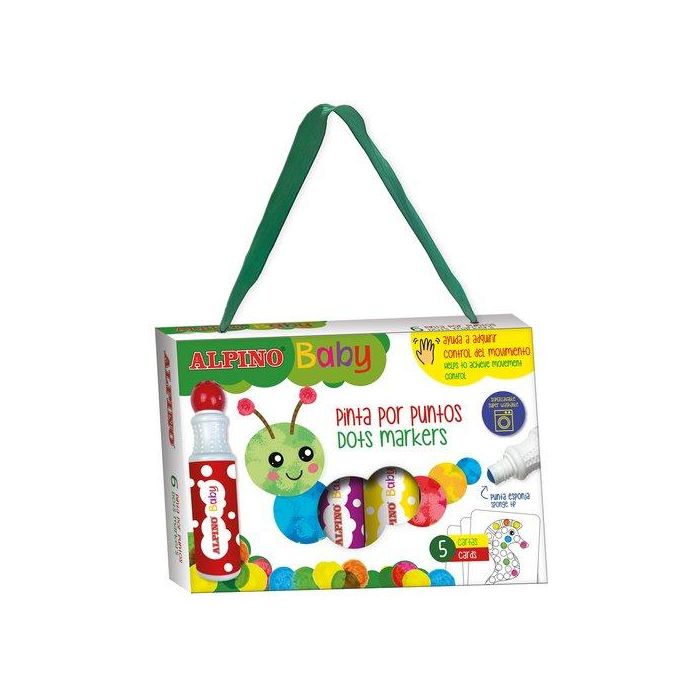 Rotulador Fibra Alpino Baby Dot Marker Caja De 6