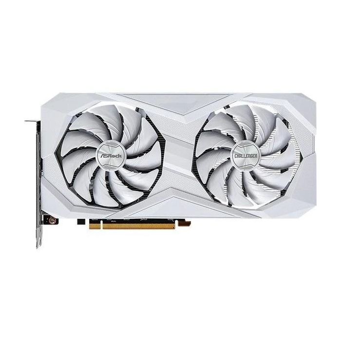 ASRock AMD Radeon RX 6600 Challenger D 8GB GDDR6 White Tarjeta Gráfica