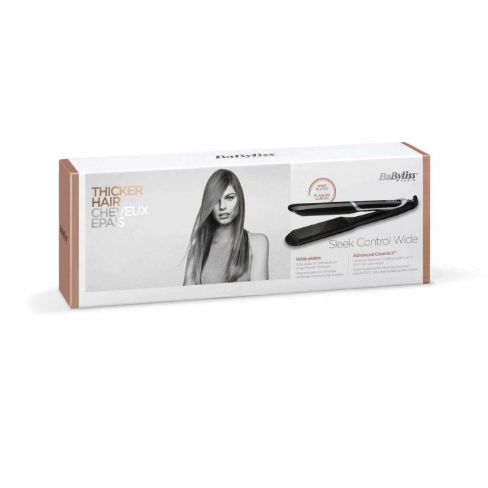 BaByliss ST397E Plancha de Pelo Ancha Sleek Control con Tecnología Iónica para un Alisado Eficiente y Sin Frizz 36 BaByliss ST397E Plancha de Pelo Ancha Sleek Control con Tecnología Iónica para un Alisado Eficiente y Sin Frizz 36