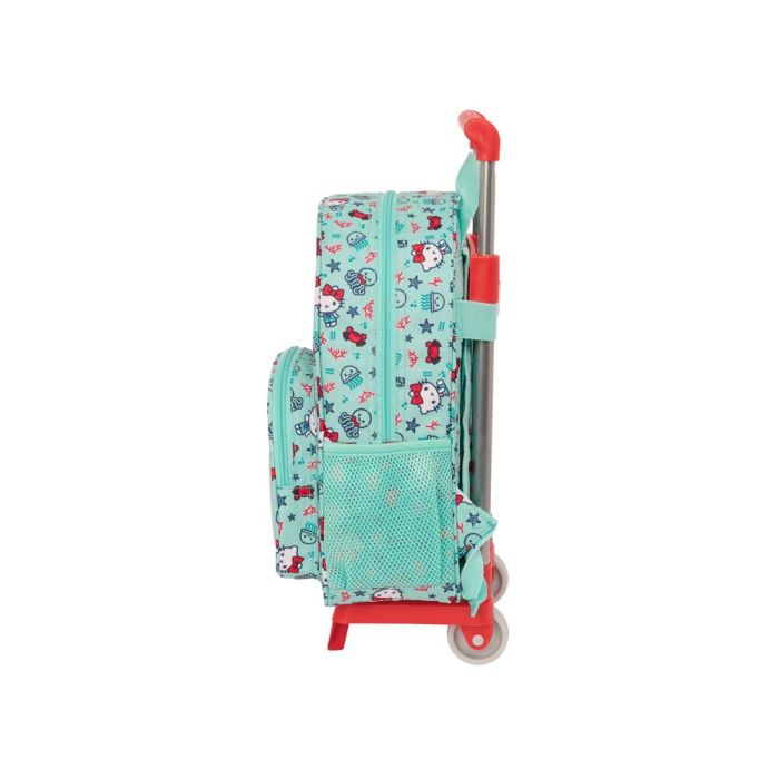 Mochila Escolar con Ruedas Hello Kitty Sea lovers Turquesa 26 x 34 x 11 cm 2