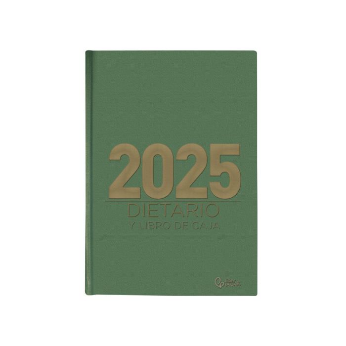 Dietario Liderpapel 2025 Cuarto 15x21,5 cm Color Verde Papel 70 gr 3