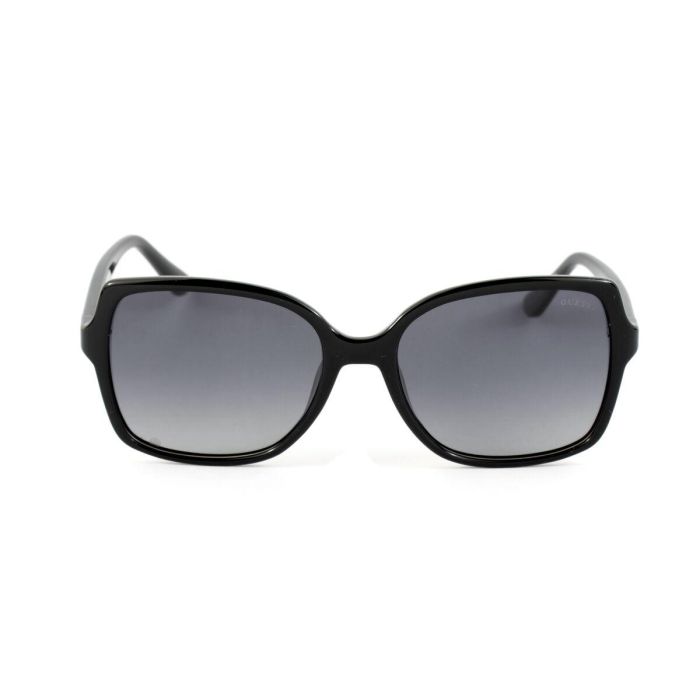 GUESS GU00100 01D Gafas de Sol Polarizadas Cuadradas para Mujer 55mm Cristal Gris Humo Degradado Montura Negra Brillante 4
