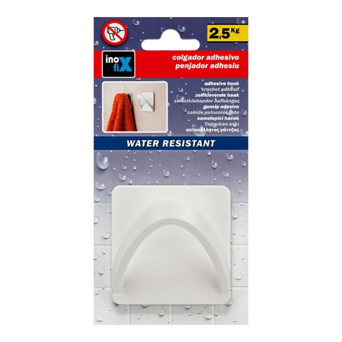 Colgador resistente al agua modelo cinta blanco 2190-2-000 (blister) inofix 1