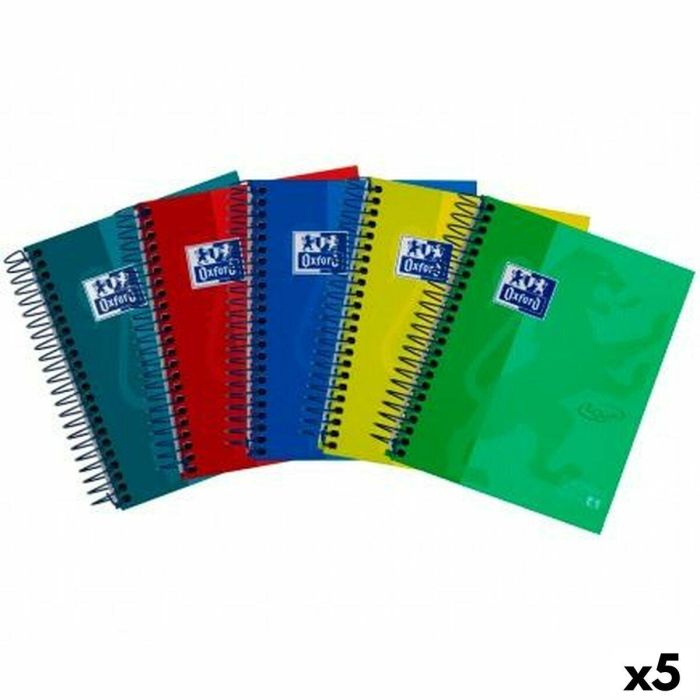 Set de Cuadernos Oxford European Book 4 Multicolor 1/8 (5 Unidades) 2 Set de Cuadernos Oxford European Book 4 Multicolor 1/8 (5 Unidades) 2
