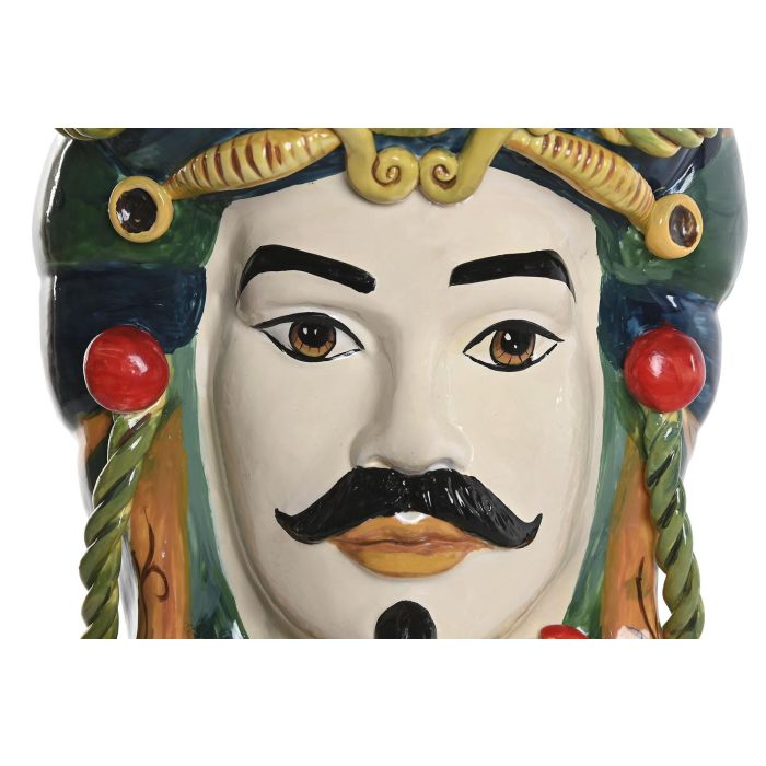 Macetero Mediterraneo DKD Home Decor Verde Multicolor 20 x 29 x 20 cm (2 Unidades) 2 Macetero Mediterraneo DKD Home Decor Verde Multicolor 20 x 29 x 20 cm (2 Unidades) 2